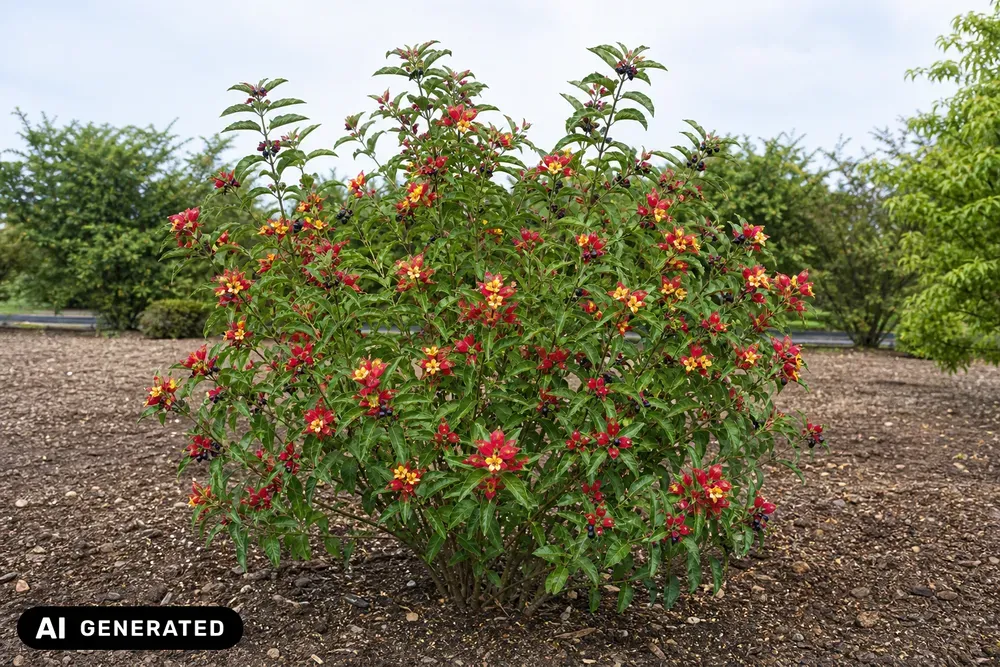 Ledebours Heckenkirsche – Lonicera involucrata var. ledebourii