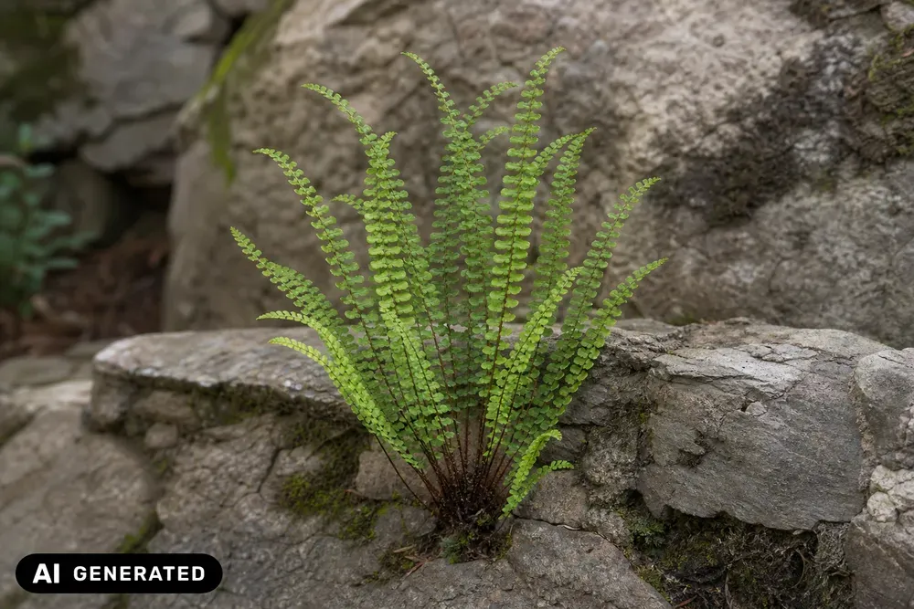 Braunstieliger Streifenfarn – Asplenium trichomanes, Bild 2