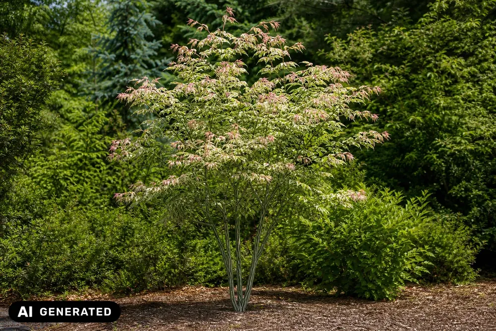 Schlangenhaut-Ahorn 'Red Flamingo' – Acer conspicuum 'Red Flamingo', Bild 2