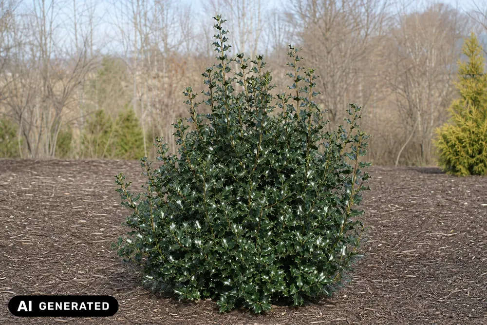 Blaue Stechpalme 'Blue Prince' – Ilex × meserveae 'Blue Prince', Bild 2
