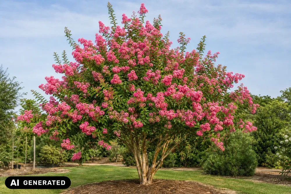 Kreppmyrte 'Tuscarora' – Lagerstroemia indica 'Tuscarora'