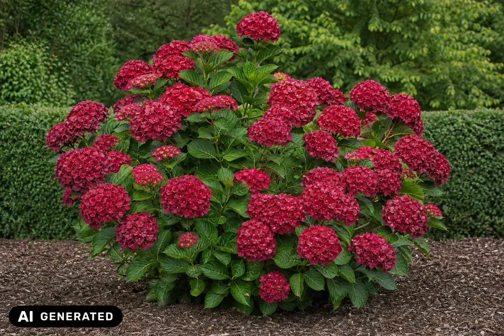 Bauernhortensie 'Leuchtfeuer' – Hydrangea macrophylla 'Leuchtfeuer', Bild 3