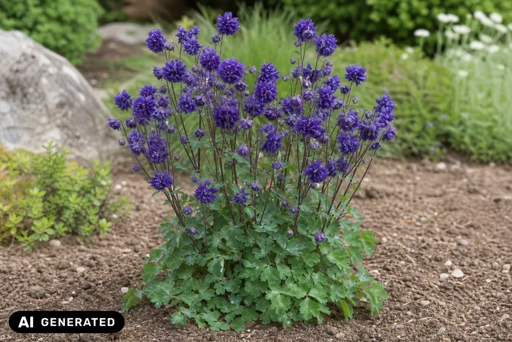 Gefüllte Akelei 'Blue Barlow' – Aquilegia vulgaris 'Blue Barlow'