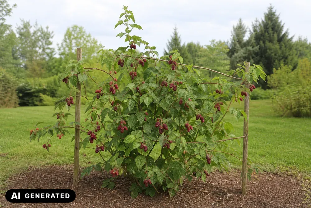 Loganbeere – Rubus fruticosus 'Loganbeere'