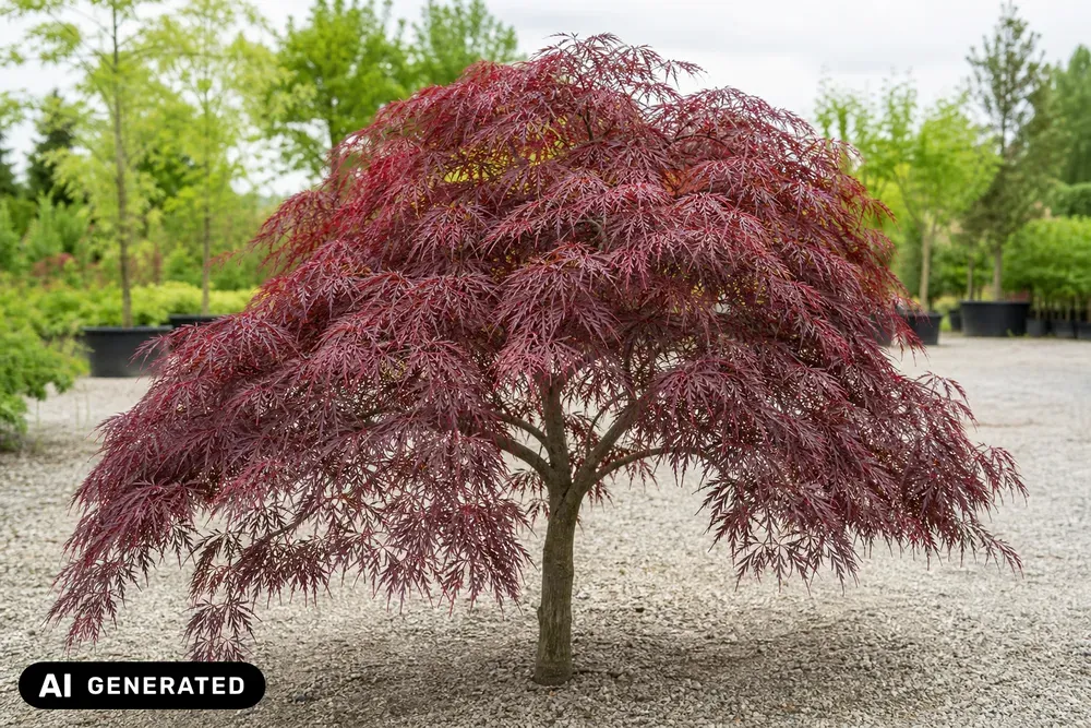Dunkelroter Schlitzahorn 'Garnet' – Acer palmatum 'Garnet', Bild 3