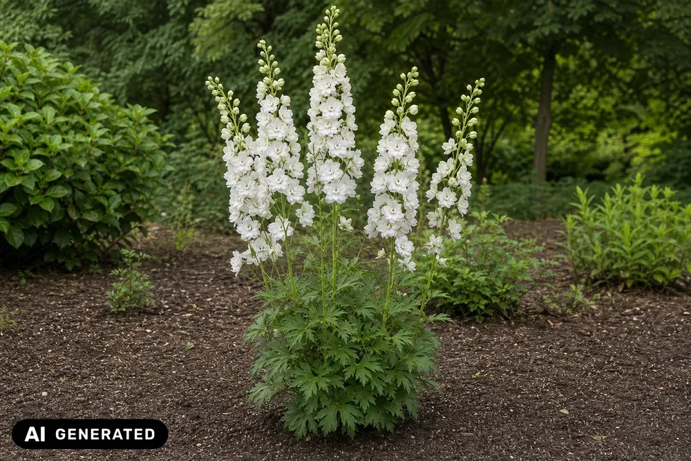 Belladonna-Rittersporn 'Schneewittchen' – Delphinium × belladonna 'Schneewittchen'