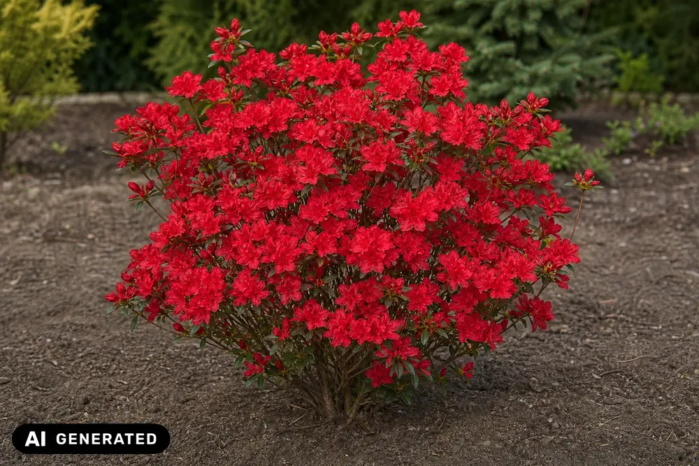 Japanische Azalee 'Rotstein' – Rhododendron obtusum 'Rotstein'