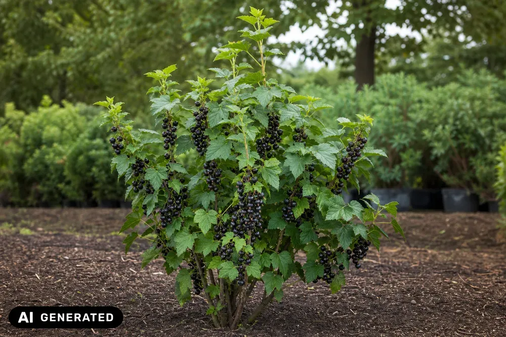 Schwarze Johannisbeere 'Silvergieters Schwarze' – Ribes nigrum 'Silvergieters Schwarze'