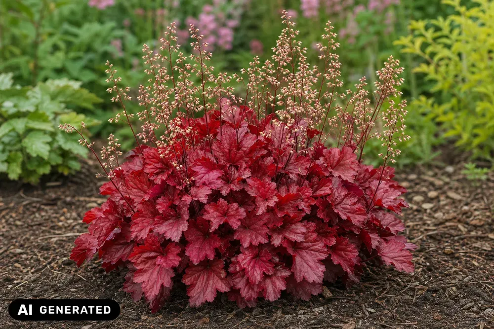 Kleinblütiges Purpurglöckchen 'Fire Alarm' – Heuchera micrantha 'Fire Alarm'