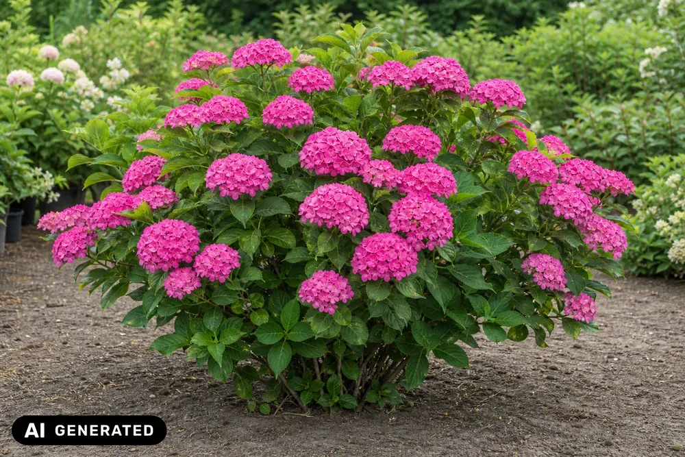 Bauern-Hortensie 'Holibel' – Hydrangea macrophylla 'Holibel'