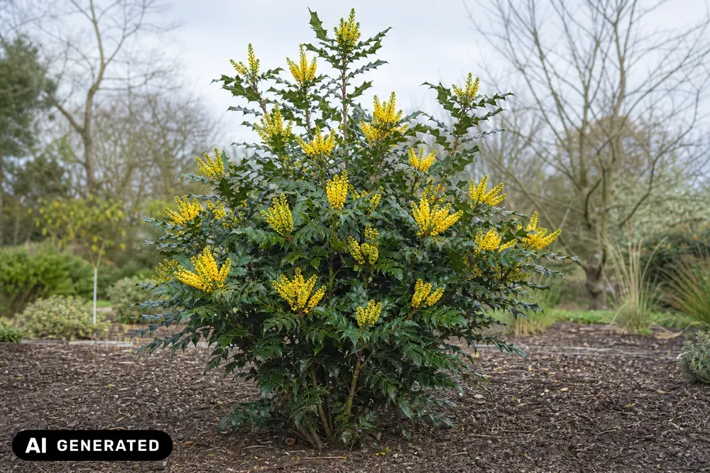 Mittlere Mahonie 'Winter Sun' – Mahonia × media 'Winter Sun', Bild 2