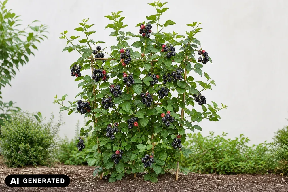 Stachellose Brombeere 'Triple Crown' – Rubus fruticosus 'Triple Crown'