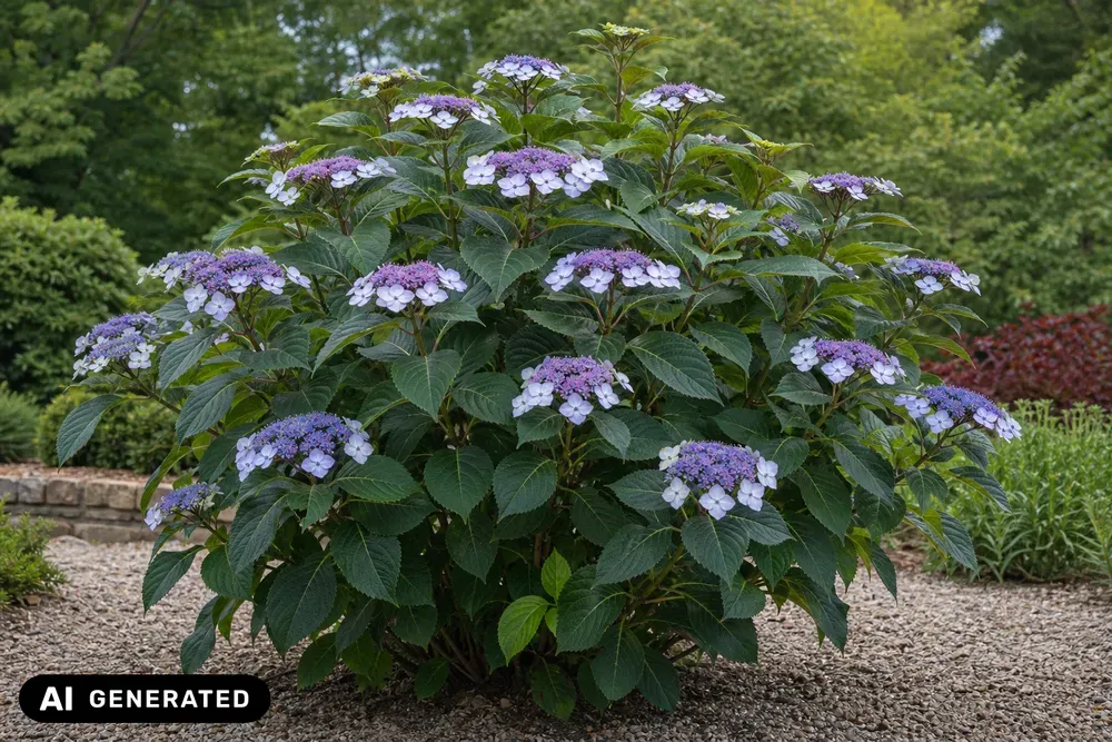 Samt-Hortensie – Hydrangea sargentiana