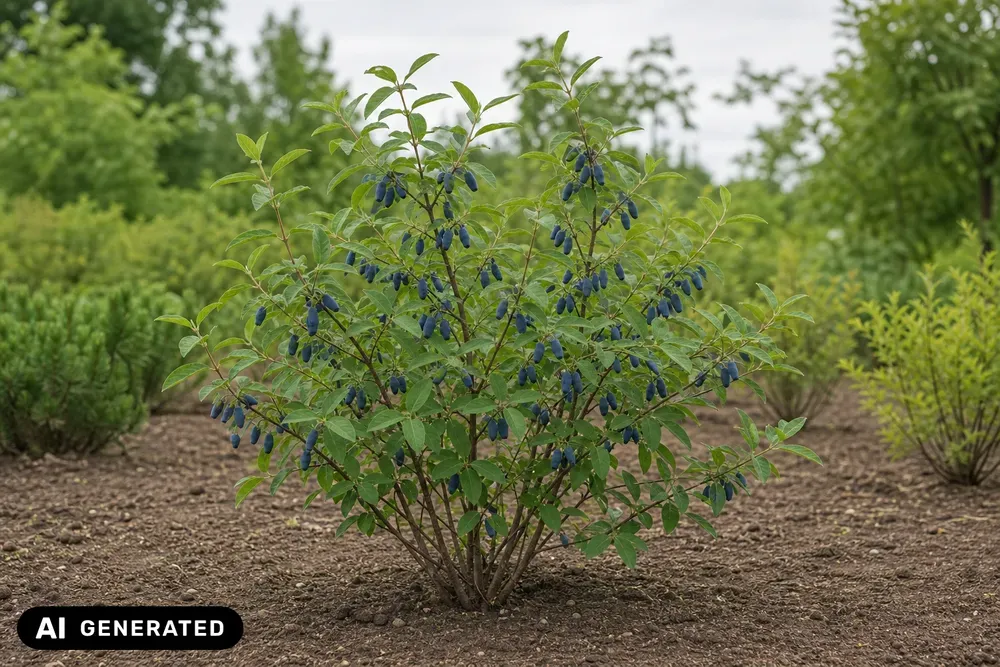 Maibeere 'Fialka' – Lonicera kamtschatica 'Fialka'