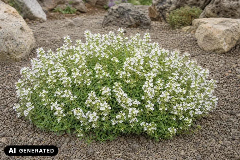 Frühblühender Thymian 'Albiflorus' – Thymus praecox 'Albiflorus'