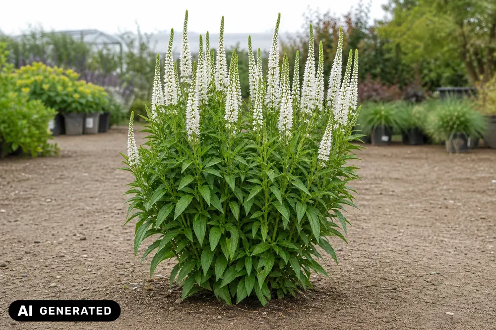 Langblättriger Ehrenpreis 'Schneeriesin' – Veronica longifolia 'Schneeriesin'