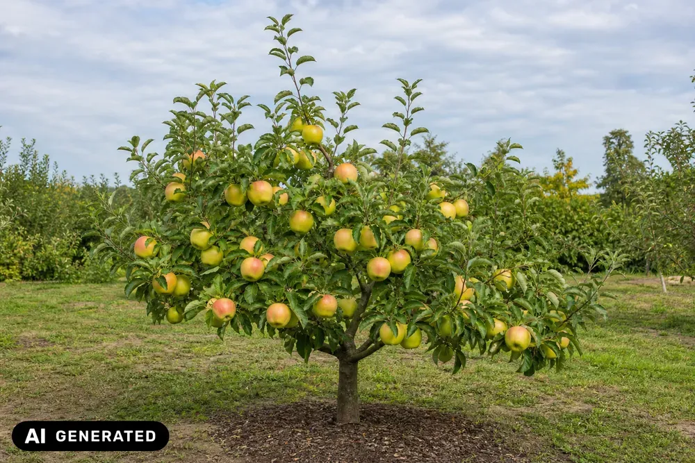 Apfel 'Finkenwerder Herbstprinz' – Malus domestica 'Finkenwerder Herbstprinz', Bild 2