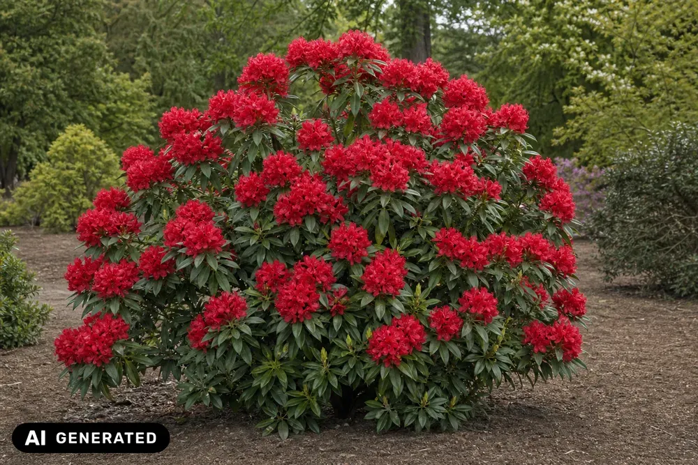 Großblumiger Rhododendron 'Nova Zembla' – Rhododendron 'Nova Zembla'