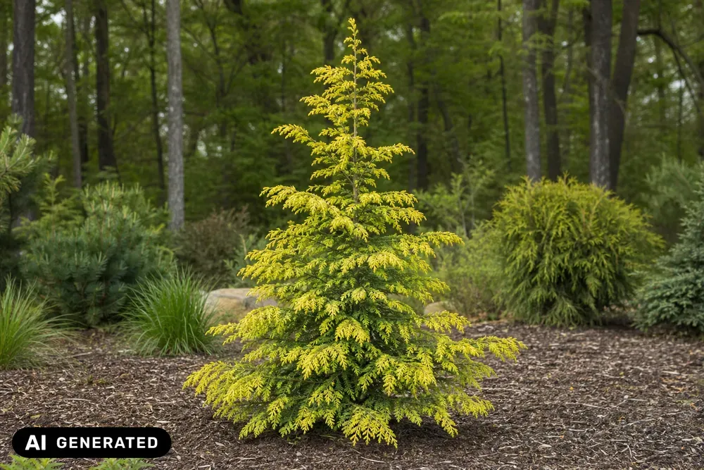 Goldene Kanadische Hemlocktanne 'Aurea' – Tsuga canadensis 'Aurea'
