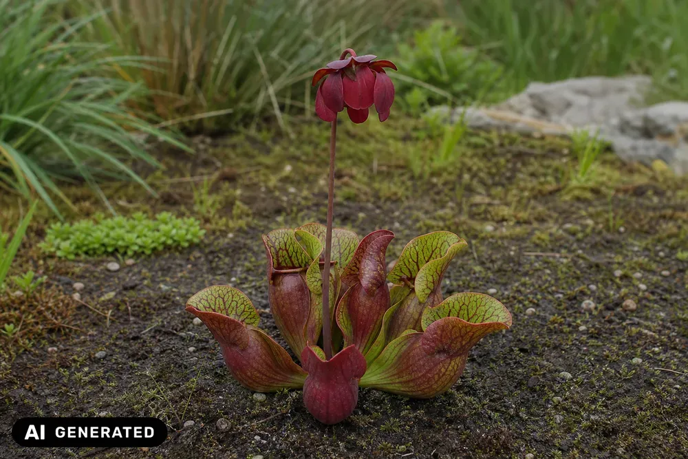Purpur-Schlauchpflanze – Sarracenia purpurea