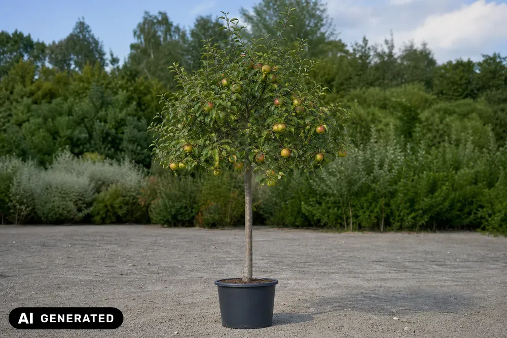 Apfel 'Rheinischer Bohnapfel' – Malus domestica 'Rheinischer Bohnapfel', Bild 2