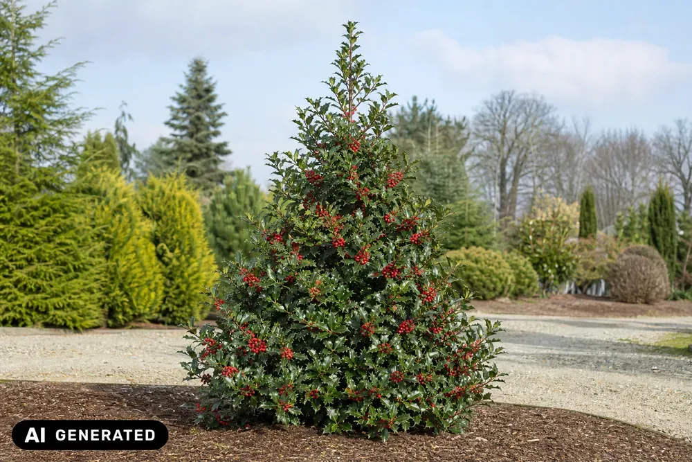 Alaska-Stechpalme – Ilex aquifolium 'Alaska', Bild 3