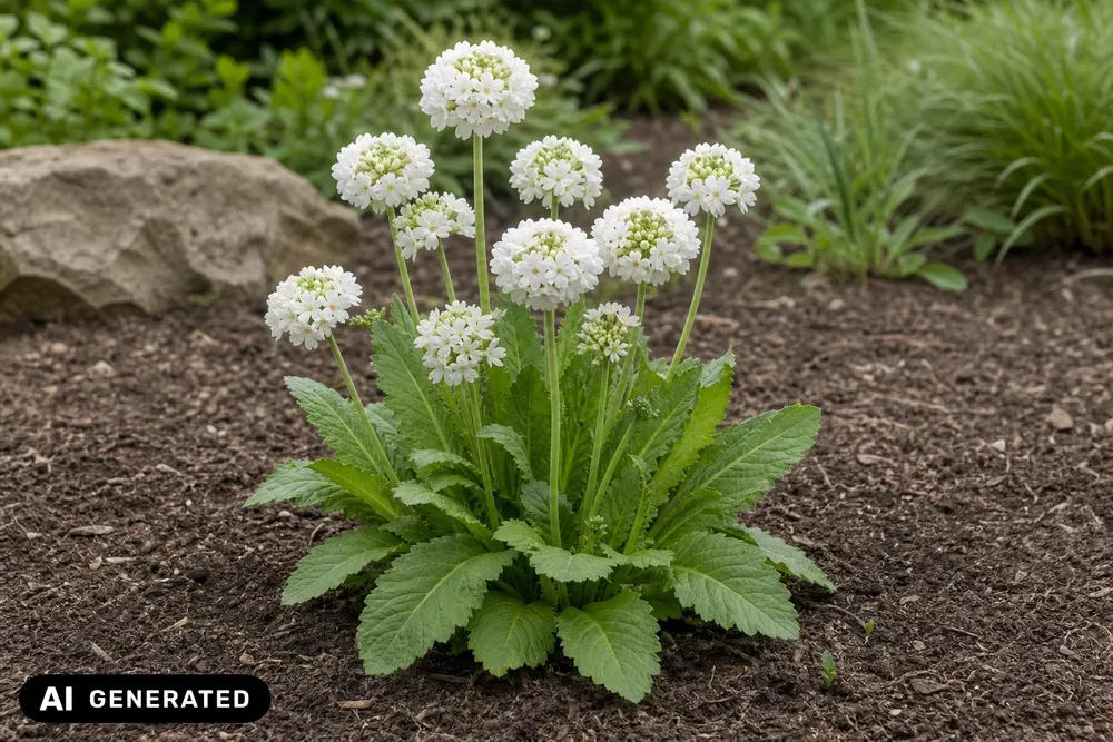 Weiße Kugel-Primel 'Alba' – Primula denticulata 'Alba'