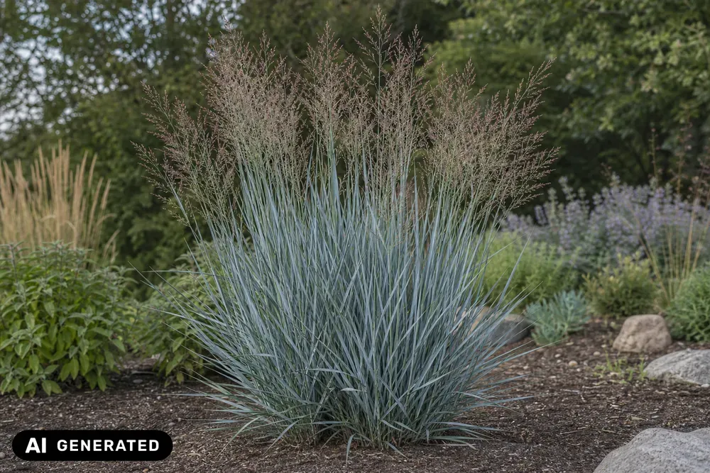 Bläuliche Rutenhirse 'Heavy Metal' – Panicum virgatum 'Heavy Metal', Bild 3