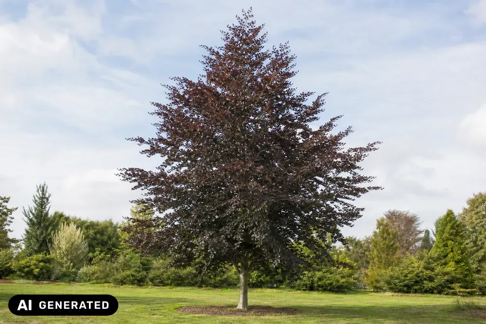 Geschlitztblättrige Blutbuche 'Rohanii' – Fagus sylvatica 'Rohanii'