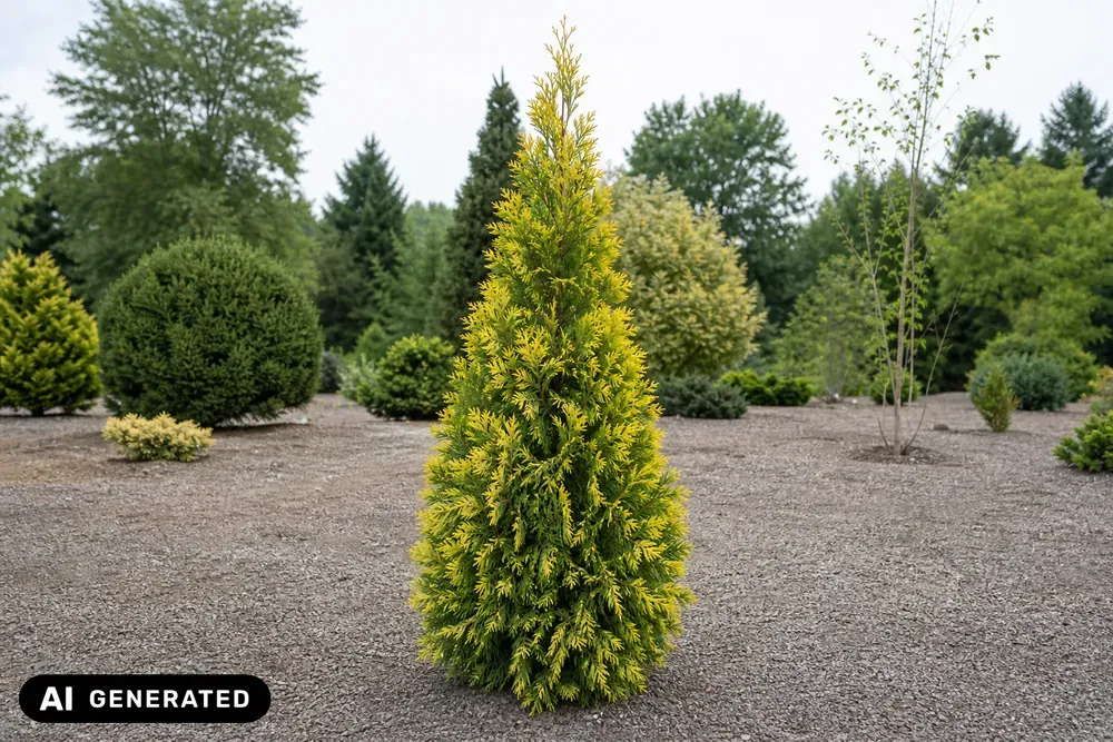 Goldbunte Weihrauchzeder 'Aureovariegata' – Calocedrus decurrens 'Aureovariegata'
