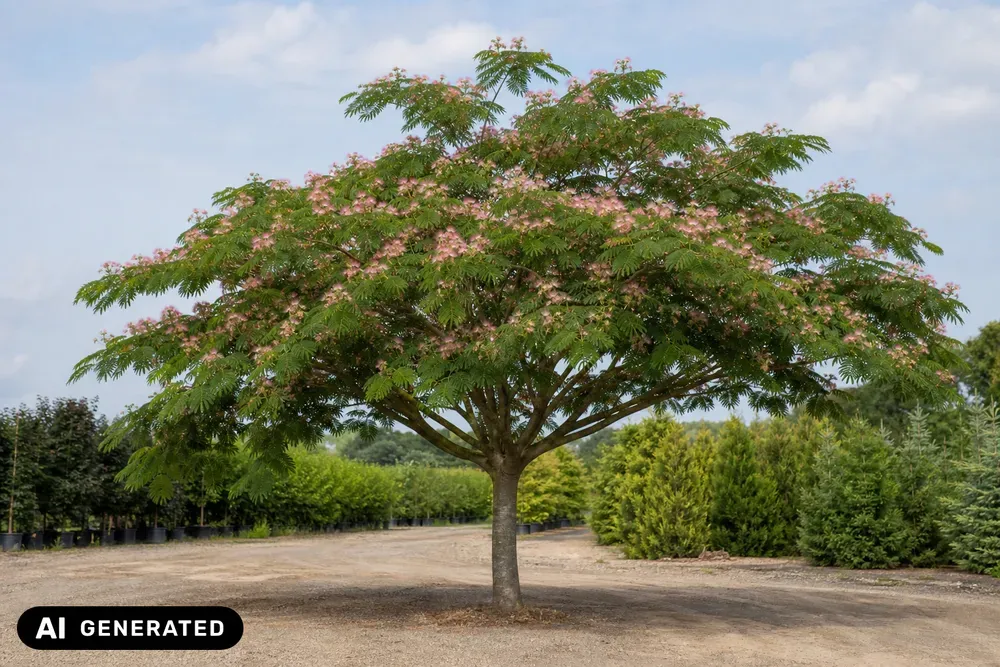 Seidenbaum 'Ombrella' – Albizia julibrissin 'Ombrella', Bild 3