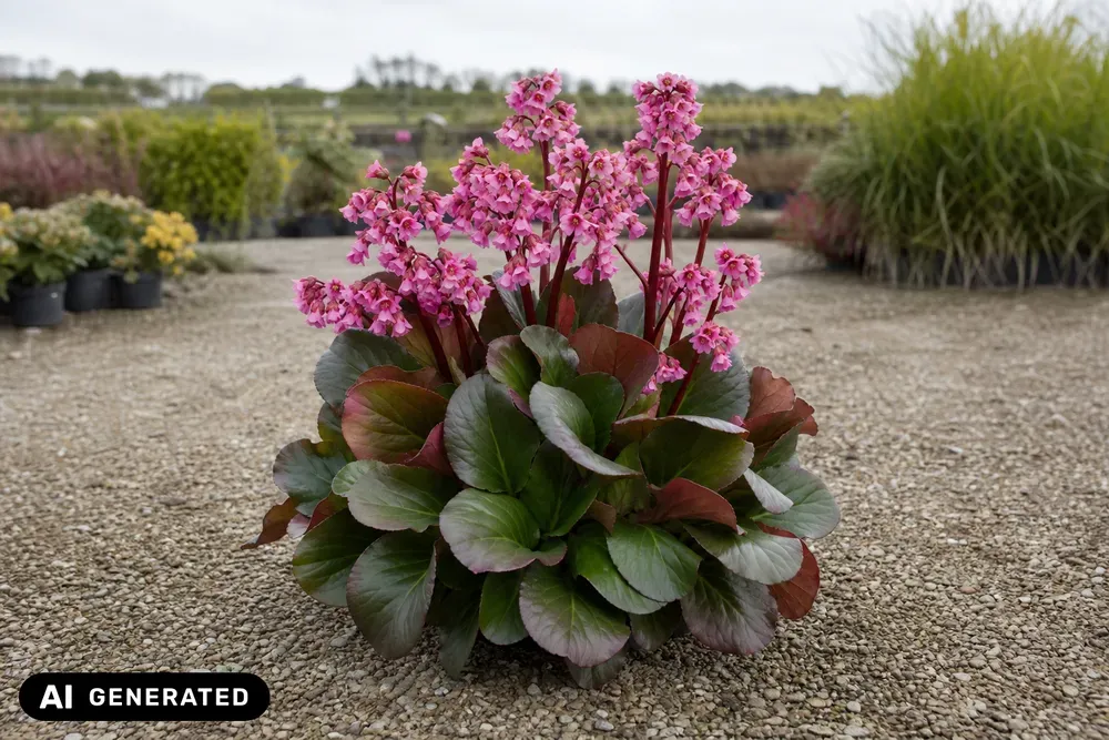 Bergenie 'Herbstblüte' – Bergenia cordifolia 'Herbstblüte', Bild 2