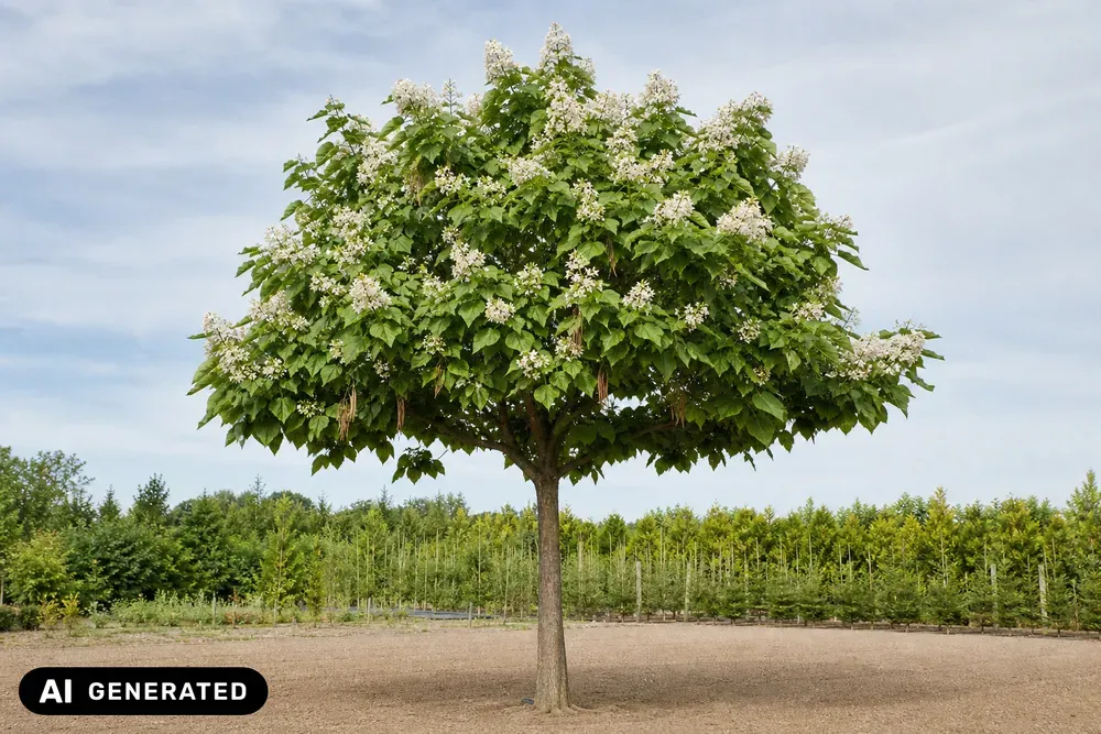 Gewöhnlicher Trompetenbaum – Catalpa bignonioides, Bild 3