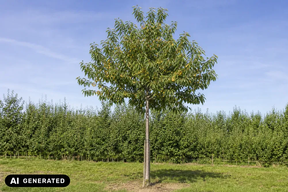 Süßkirsche 'Dönissens Gelbe Knorpelkirsche' – Prunus avium 'Dönissens Gelbe Knorpelkirsche', Bild 5