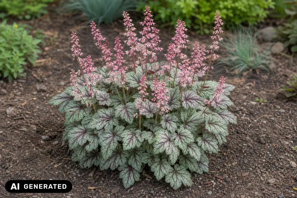 Schaumglöckchen 'Tapestry' – × Heucherella tiarelloides 'Tapestry'