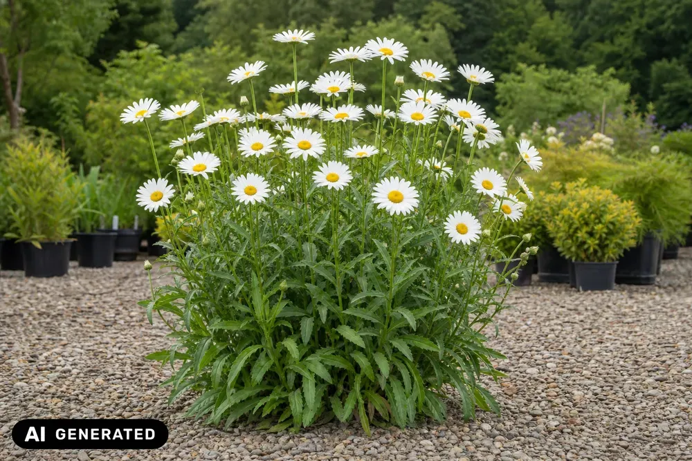 Großblumige Margerite 'Silberprinze' – Leucanthemum × superbum 'Silberprinze'