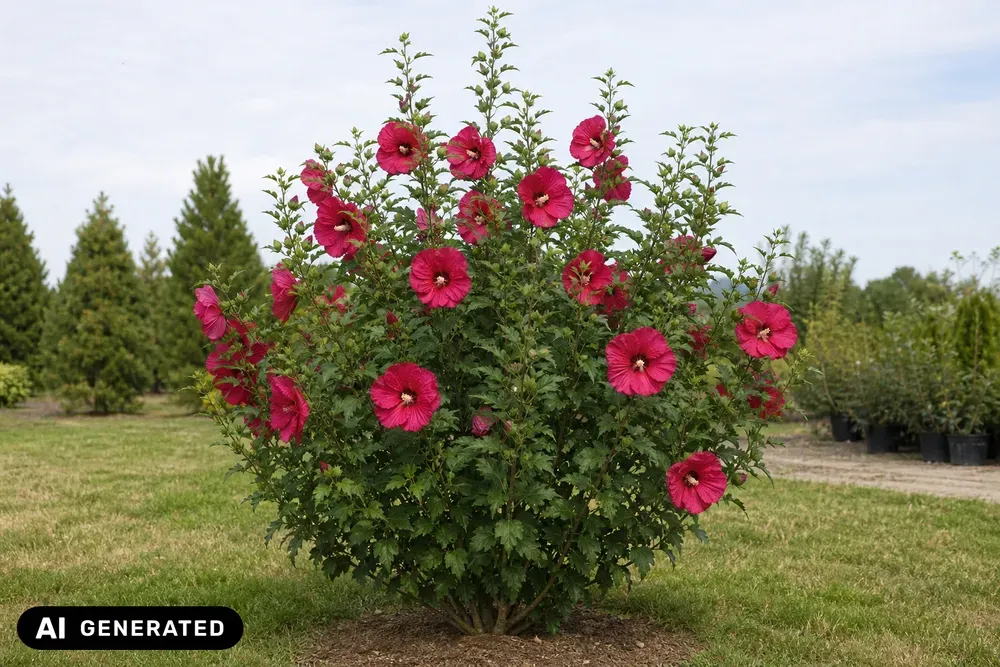 Garten-Eibisch 'Woodbridge' – Hibiscus syriacus 'Woodbridge', Bild 3