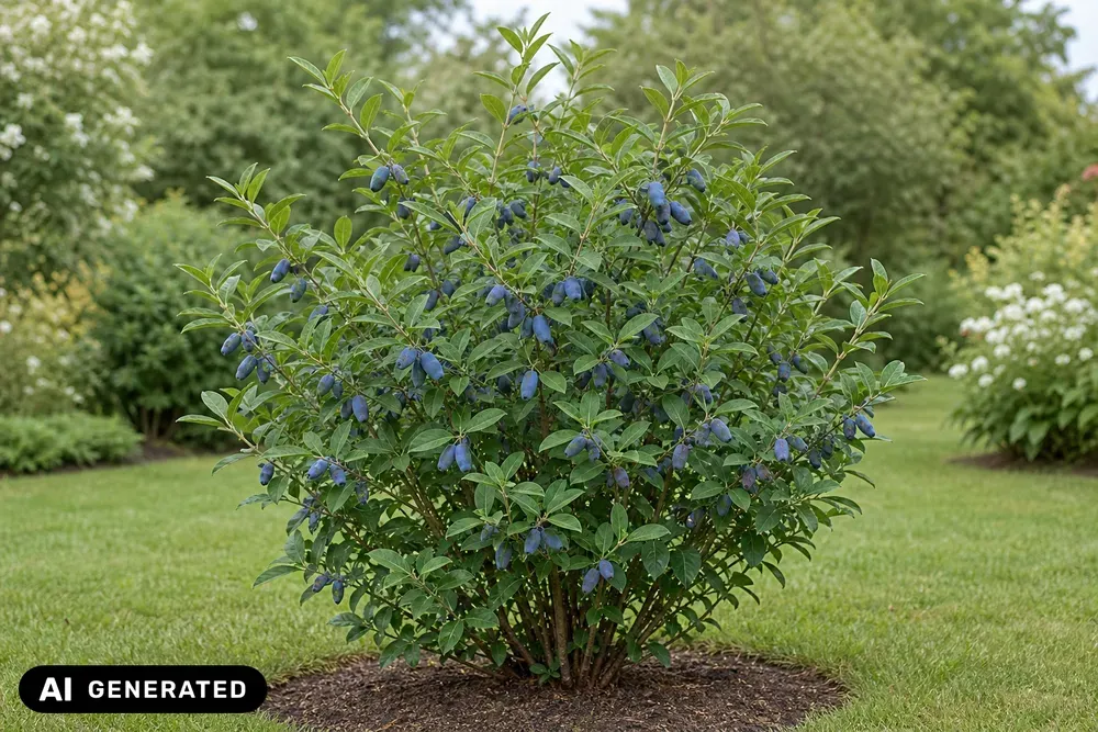 Kamtschatka-Heckenkirsche 'Troe Druzej' – Lonicera kamtschatica 'Troe Druzej'