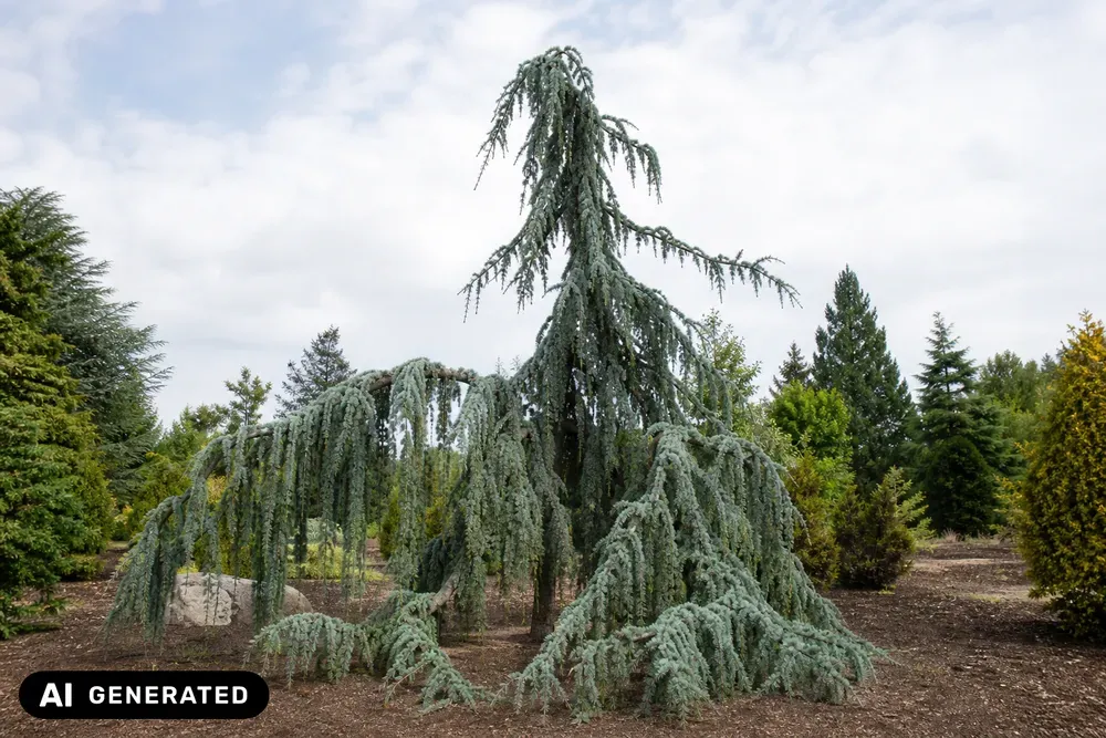 Hänge-Atlas-Zeder 'Glauca Pendula' – Cedrus atlantica 'Glauca Pendula', Bild 2