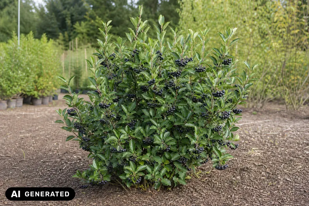 Schwarze Apfelbeere 'Hugin' – Aronia melanocarpa 'Hugin', Bild 2