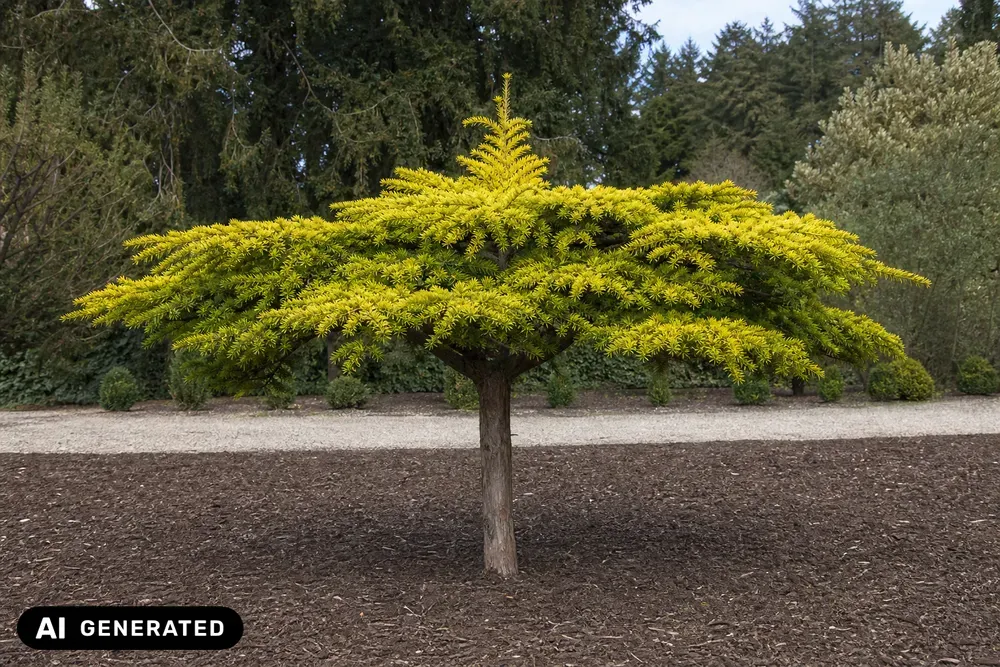 Goldene Adlerschwingen-Eibe 'Dovastonii Aurea' – Taxus baccata 'Dovastonii Aurea', Bild 5