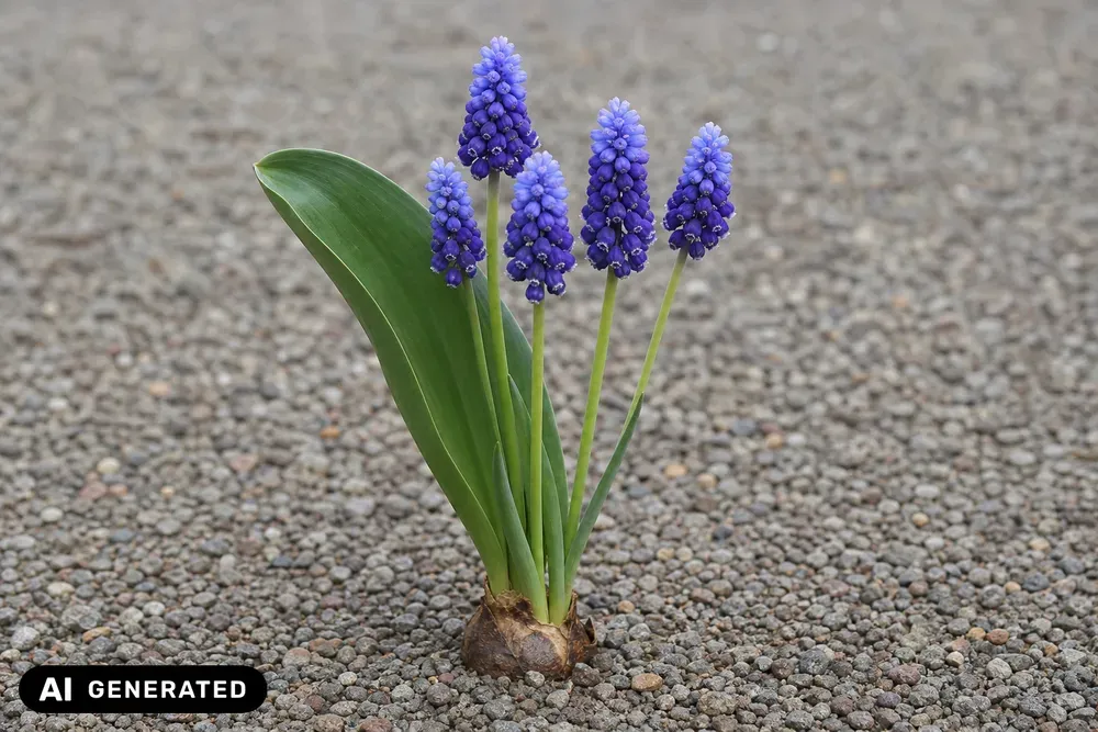 Breitblättrige Traubenhyazinthe – Muscari latifolium