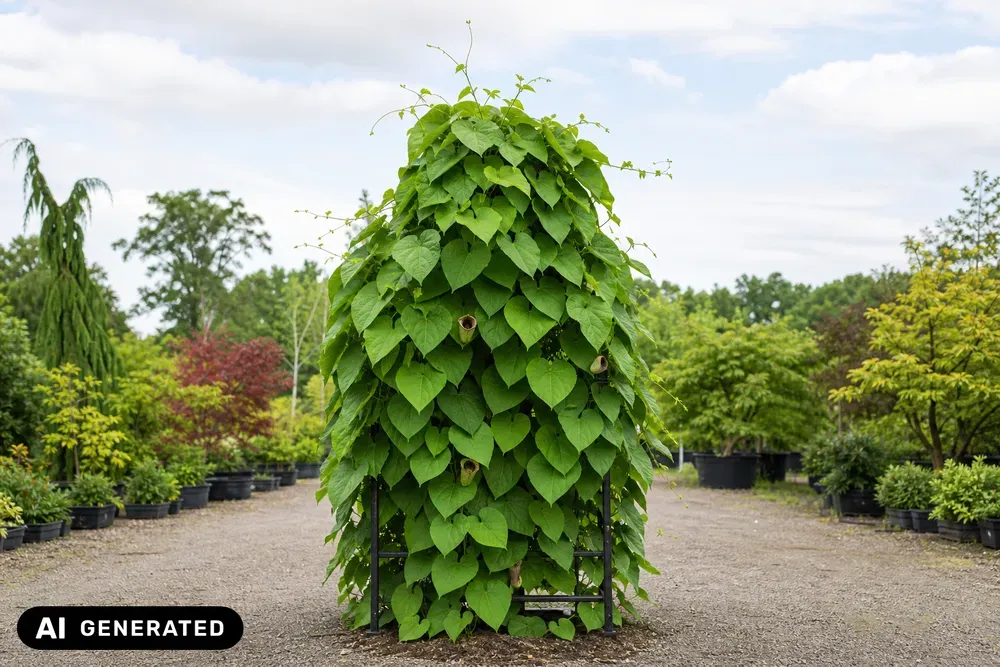 Großblättrige Pfeifenwinde – Aristolochia durior, Bild 2