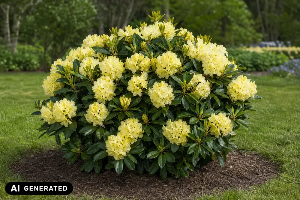 Yakushimanum-Rhododendron 'Centennial Gold' – Rhododendron yakushimanum 'Centennial Gold'