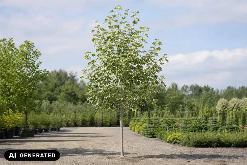 Weißbunter Amberbaum 'Albomarginata Manon' – Liquidambar styraciflua 'Albomarginata Manon', Bild 3