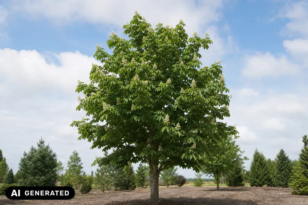 Japanische Rosskastanie – Aesculus turbinata