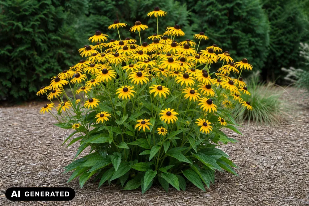Leuchtender Sonnenhut 'Goldsturm' – Rudbeckia fulgida var. sullivantii 'Goldsturm', Bild 2