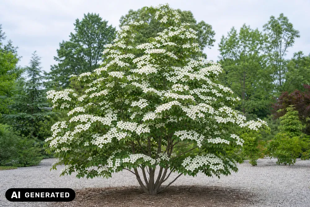Chinesischer Blumen-Hartriegel – Cornus kousa var. chinensis, Bild 2