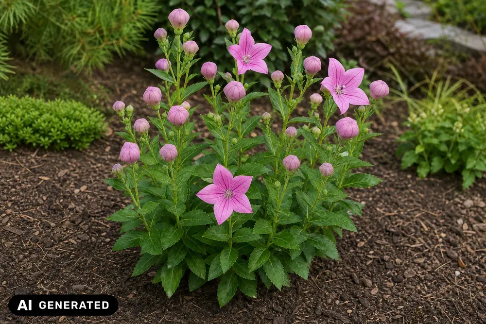 Großblütige Ballonblume 'Astra Pink' – Platycodon grandiflorus 'Astra Pink'