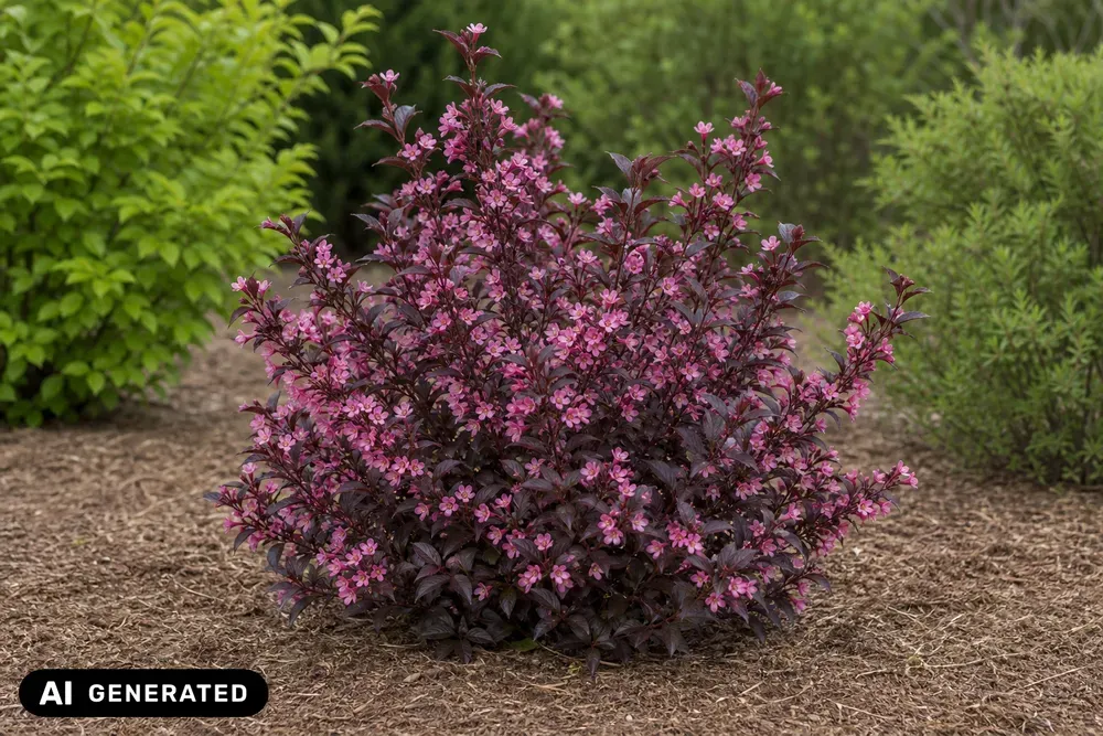 Zwerg-Weigelie 'Nana Purpurea' – Weigela florida 'Nana Purpurea', Bild 2